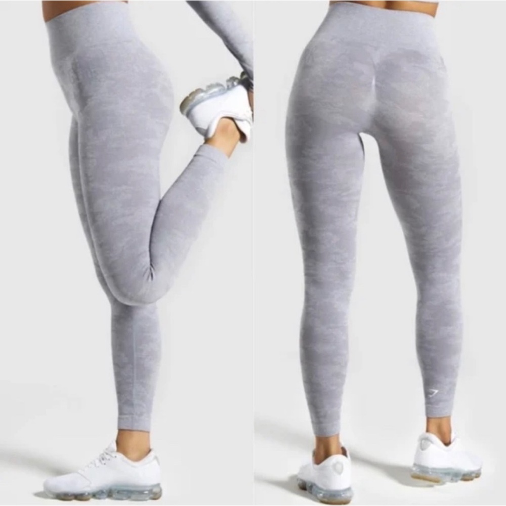 Gymshark Light Gray Seamless High-Waist Leggings